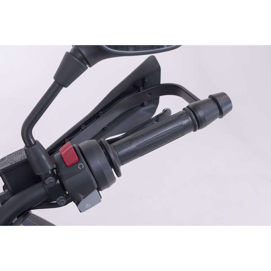 Kit de protège-mains sport noir SW-Motech HDG.00.220.22100/B pour BMW G 310 GS (2016-2017) ; Honda XL750 Transalp (2022-) ; Ducati DesertX/Rally ; CFMoto 800MT-X